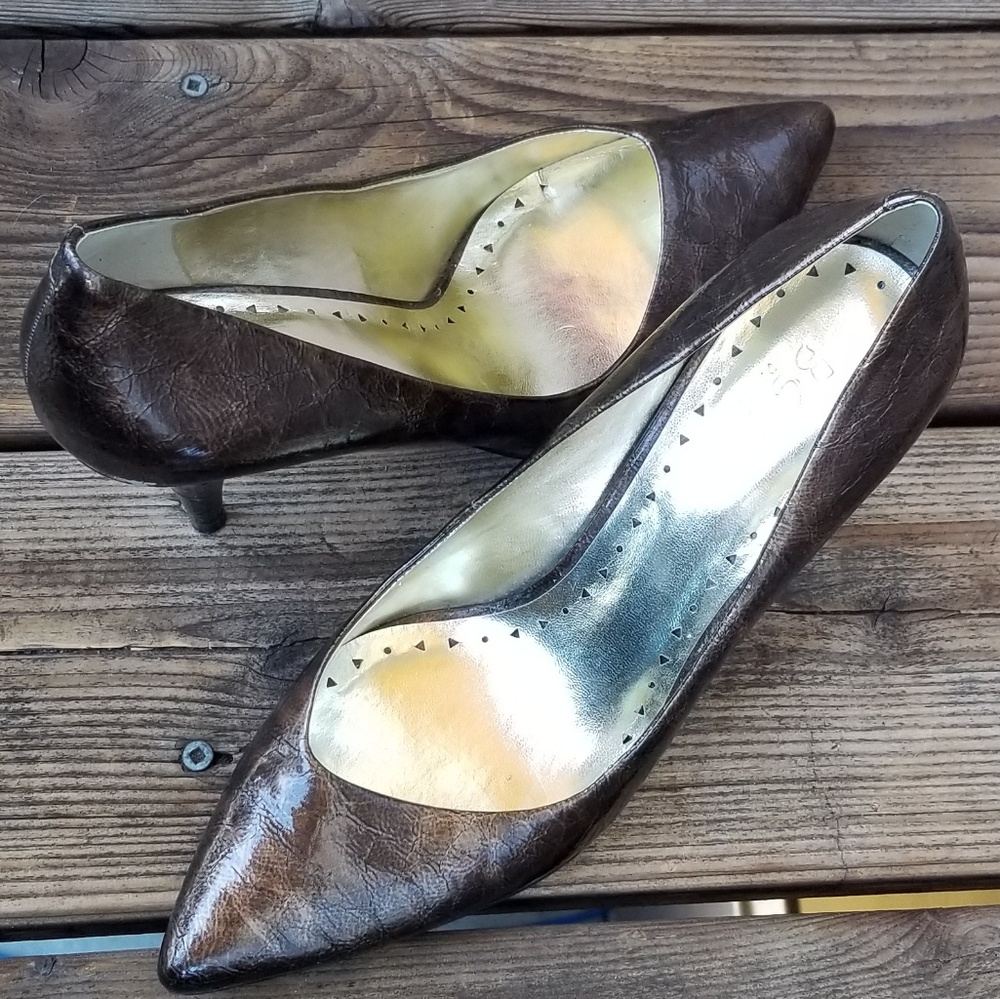 BCBG copper heels
